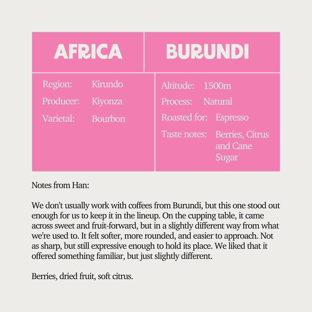 SOE - Burundi Kiyonza Natural