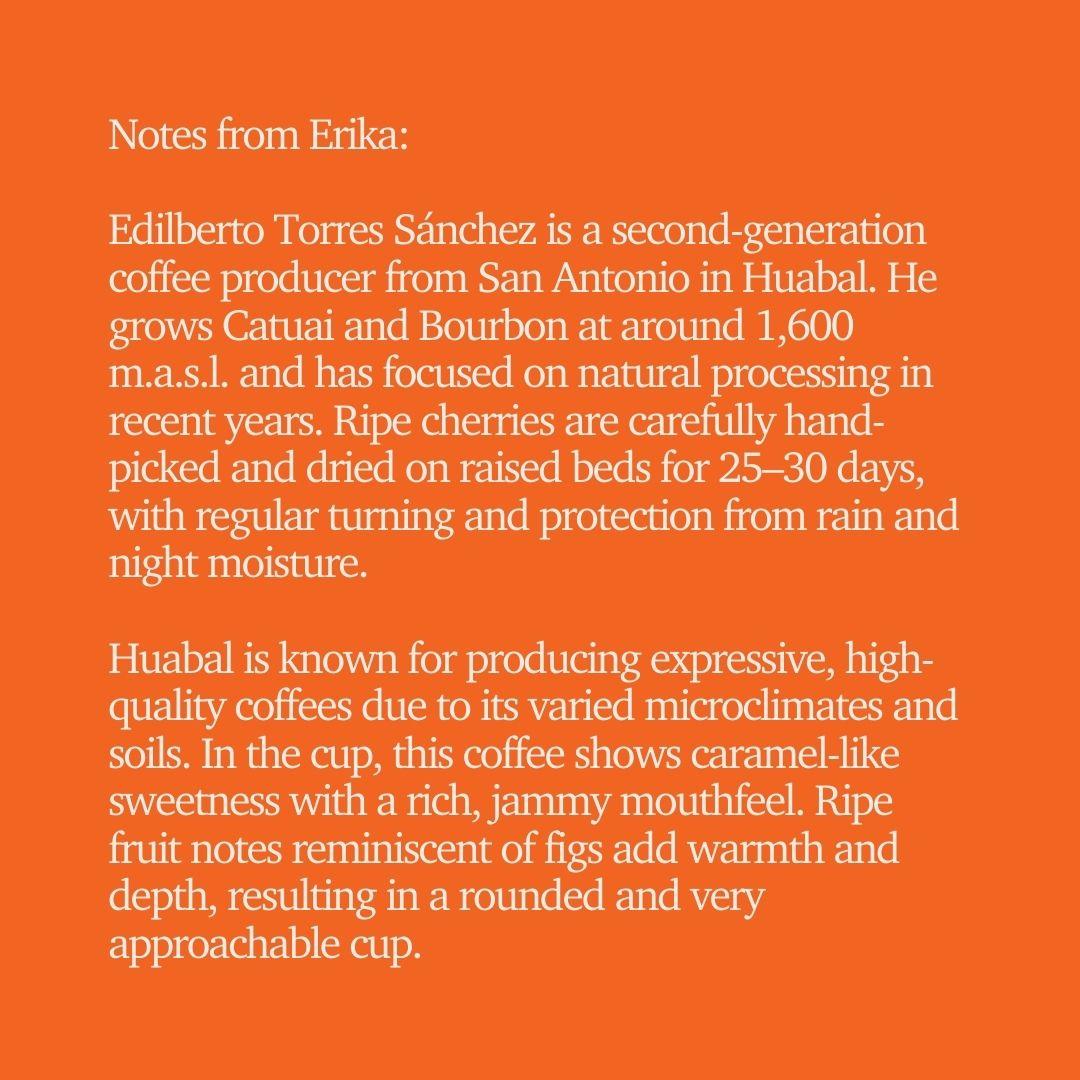 SOE - Peru Edilberto Torres Sanchez Anaerobic Natural (Espresso)