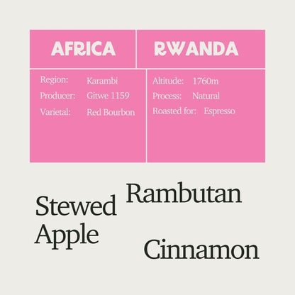 SOE - Rwanda Gitwe 1159 Natural (Espresso)