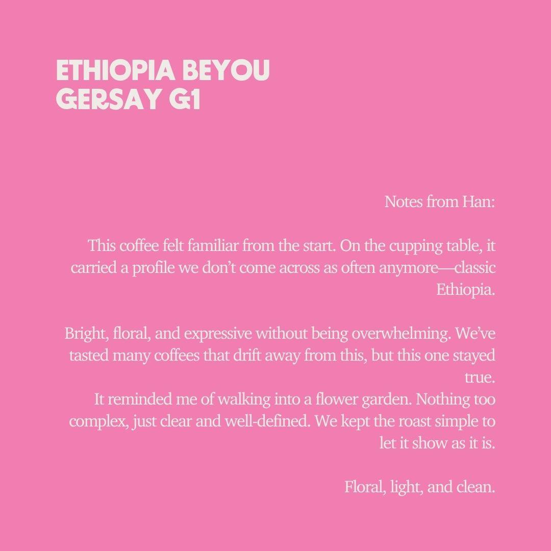 Ethiopia - Beyou Gersay G1 Natural