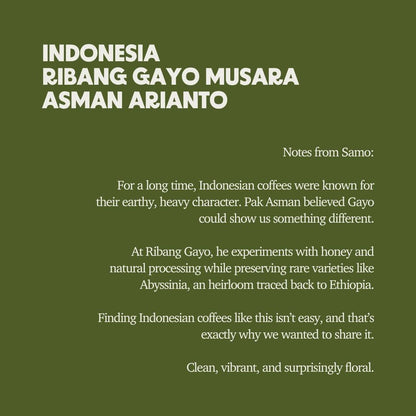 Indonesia - Ribang Gayo Asman Arianto
