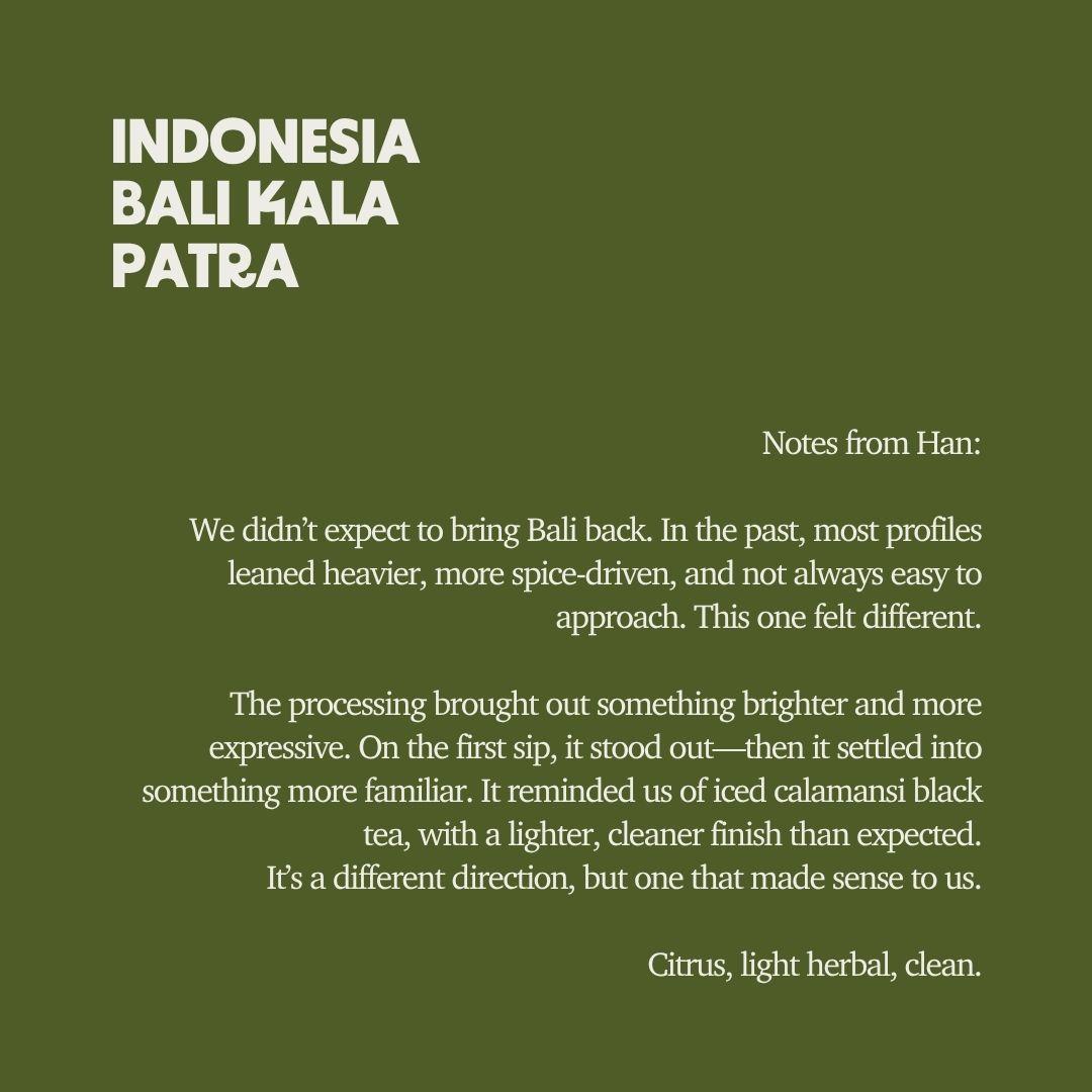 Indonesia - Bali Kala Patra Anaerobic Honey