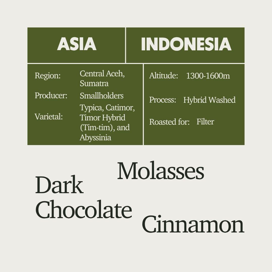 Indonesia - Gayo Serinen Hybrid Washed