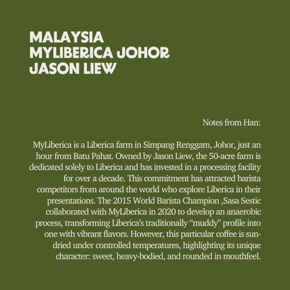 Malaysia - MyLiberica Johor Jason Liew