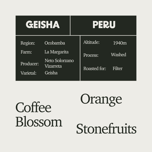 [LIMITED] Peru La Margarita Classico Washed Geisha